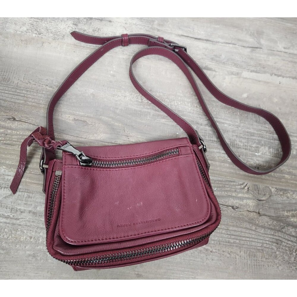 AIMEE KESTENBERG Sorrento Leather Crossbody Bag Oxblood